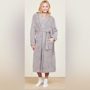 Barefoot Dreams unisex size 2 Cozy Gray Women's Robe C80